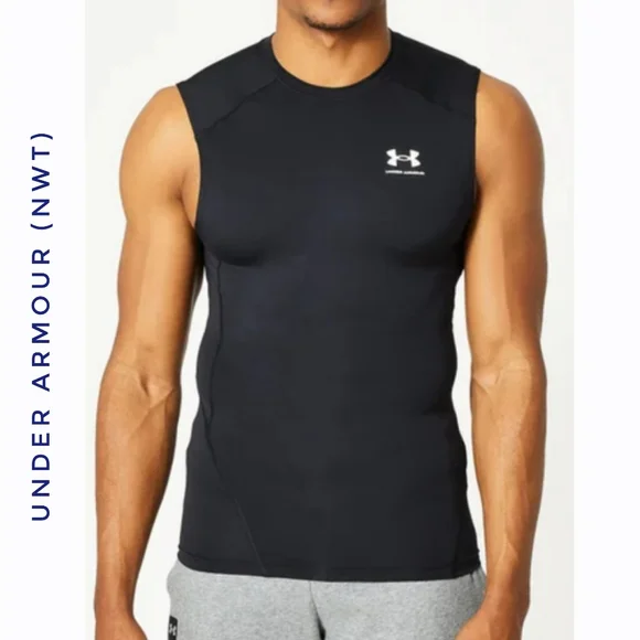 Under Armour Black Muscle Tee - Picture 1 of 4
